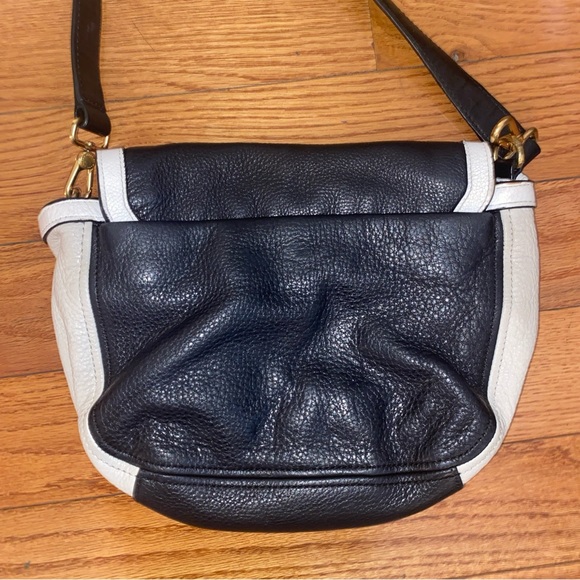 Marc by Marc Jacob’s Leather crossbody handbag Purse Preowned black & white - Picture 6 of 14